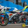 Decal Stiker Suzuki GSX-R150 BLUE WHITE EVOLUTION